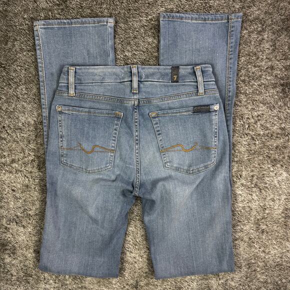 7 For All Mankind Kimmie Straight Leg Denim Jeans Women's 26 - Picture 11 of 11